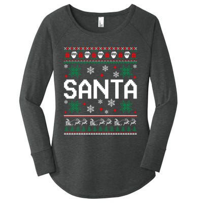 I Am So Good Santa Came Twice Couples Matching Christmas Women's Perfect Tri Tunic Long Sleeve Shirt