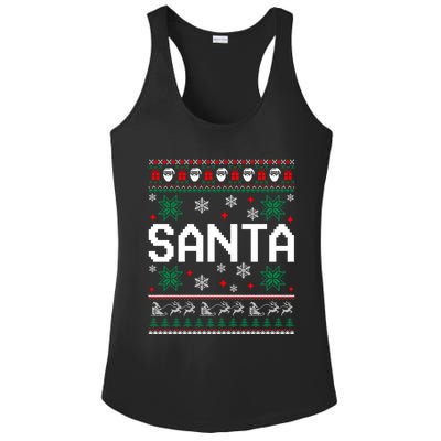 I Am So Good Santa Came Twice Couples Matching Christmas Ladies PosiCharge Competitor Racerback Tank