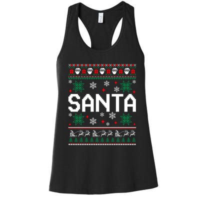 I Am So Good Santa Came Twice Couples Matching Christmas Women's Racerback Tank