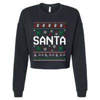 I Am So Good Santa Came Twice Couples Matching Christmas Cropped Pullover Crew