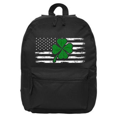 Irish American Shamrock Flag St Patricks Paddy Patty Day 16 in Basic Backpack