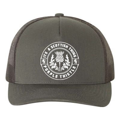 ItS A Scottish Thing Purple Thistle Yupoong Adult 5-Panel Trucker Hat