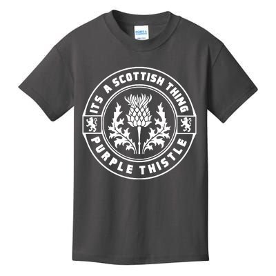 ItS A Scottish Thing Purple Thistle Kids T-Shirt