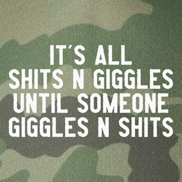 ItS All Shits And Giggles Until Someone Giggles And Shits Legacy Tie Dye Trucker Hat