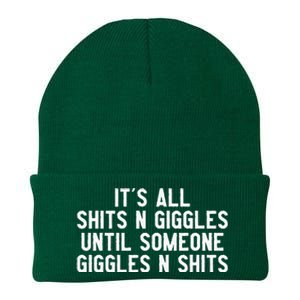 ItS All Shits And Giggles Until Someone Giggles And Shits Knit Cap Winter Beanie