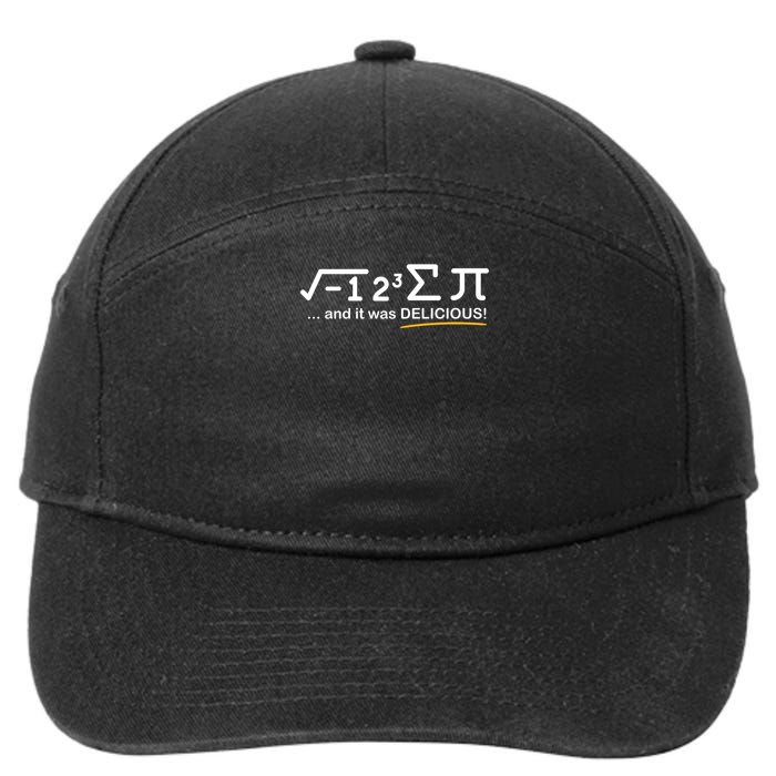 I ate some Pi - Funny Pi Day & Math Lover Gift 7-Panel Snapback Hat