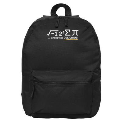 I ate some Pi - Funny Pi Day & Math Lover Gift 16 in Basic Backpack