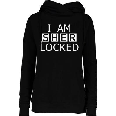 I AM SHER LOCKED Womens Funnel Neck Pullover Hood