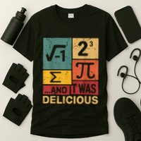 I Ate Some Pie And It Was Delicious Funny Pi Day Math Pun T-Shirt