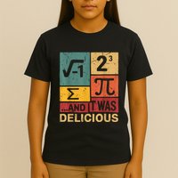 I Ate Some Pie And It Was Delicious Funny Pi Day Math Pun T-Shirt
