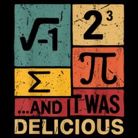 I Ate Some Pie And It Was Delicious Funny Pi Day Math Pun T-Shirt