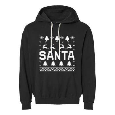 I Am So Good Santa Came Twice Ugly Xmas Sweaters Garment-Dyed Fleece Hoodie