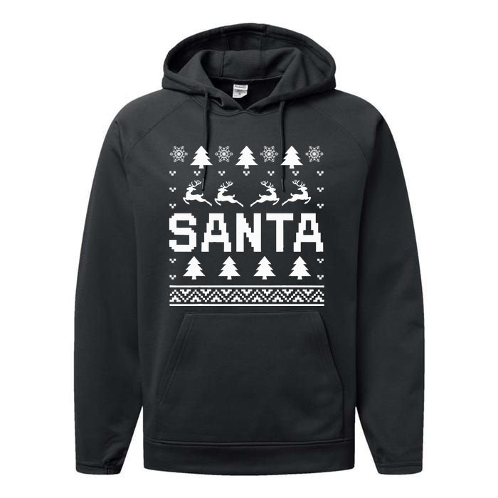 I Am So Good Santa Came Twice Ugly Xmas Sweaters Performance Fleece Hoodie