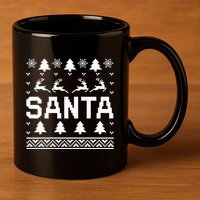 I Am So Good Santa Came Twice Ugly Xmas Sweaters 11oz C Handle Ceramic Mug