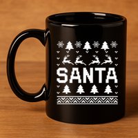 I Am So Good Santa Came Twice Ugly Xmas Sweaters 11oz C Handle Ceramic Mug