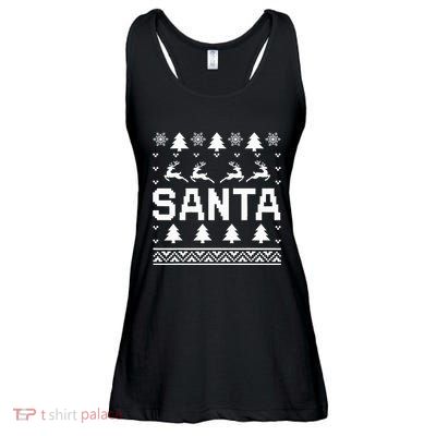 I Am So Good Santa Came Twice Ugly Xmas Sweaters Ladies Essential Flowy Tank