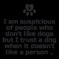 I Am Suspicious Of People Who DonT Like Dogs 16 in Basic Backpack