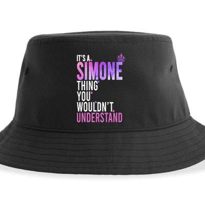ItS A Simone Thing You WouldnT Understand Name Simone Sustainable Bucket Hat