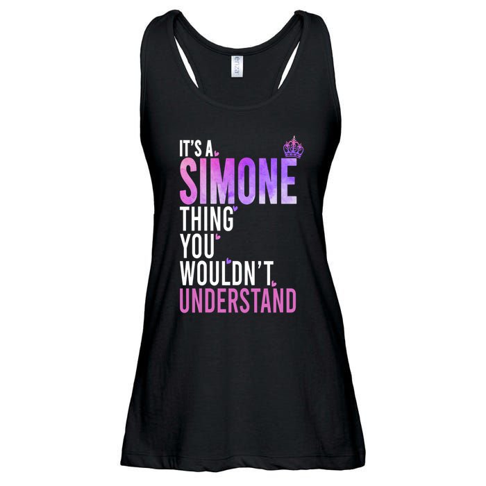 ItS A Simone Thing You WouldnT Understand Name Simone Ladies Essential Flowy Tank