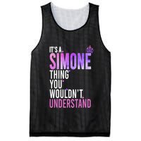 ItS A Simone Thing You WouldnT Understand Name Simone Mesh Reversible Basketball Jersey Tank