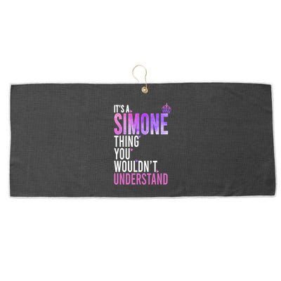 ItS A Simone Thing You WouldnT Understand Name Simone Large Microfiber Waffle Golf Towel