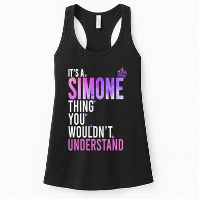 ItS A Simone Thing You WouldnT Understand Name Simone Womens Tank Top