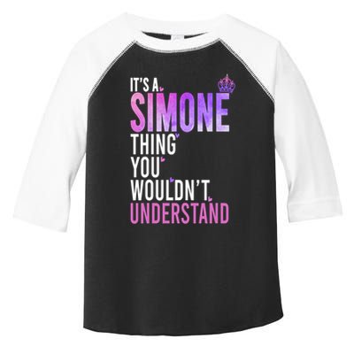 ItS A Simone Thing You WouldnT Understand Name Simone Toddler Fine Jersey T-Shirt