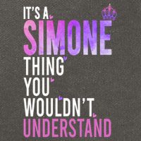 ItS A Simone Thing You WouldnT Understand Name Simone Cotton Canvas Backpack