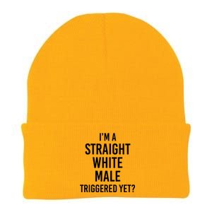 IM A Straight White Male Triggered Yet Funny Knit Cap Winter Beanie