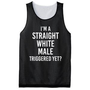 IM A Straight White Male Triggered Yet Funny Mesh Reversible Basketball Jersey Tank