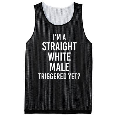 IM A Straight White Male Triggered Yet Funny Mesh Reversible Basketball Jersey Tank