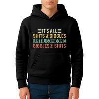 ItS All Shits And Giggles Until Someone Giggles And Shits Kids Hoodie