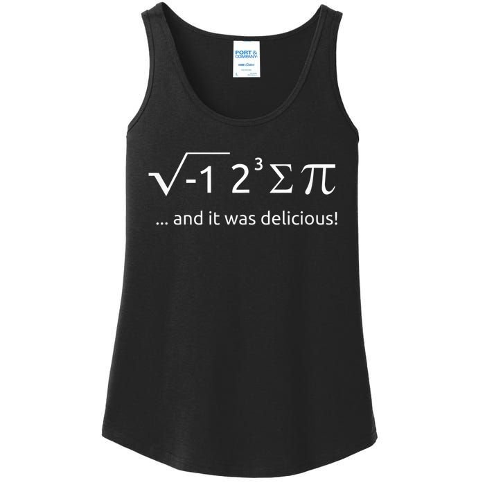 I Ate Some Pie And It Was Delicious Shirt Funny Math Pun Tee Ladies Essential Tank