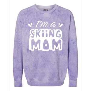 I'm A Skiing Mom Mother Skier Ski Gift Colorblast Crewneck Sweatshirt