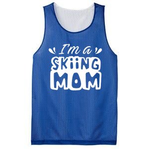 I'm A Skiing Mom Mother Skier Ski Gift Mesh Reversible Basketball Jersey Tank