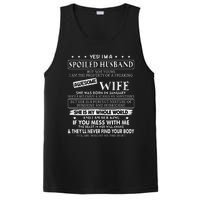 I'm a spoiled husband awesome wife SHE WAS BORN IN JANUARY PosiCharge Competitor Tank