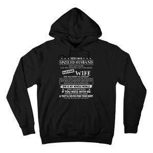 I'm a spoiled husband awesome wife SHE WAS BORN IN JANUARY Tall Hoodie