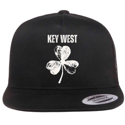 Irish American Shamrock Key West St PatrickS Day Flat Bill Trucker Hat