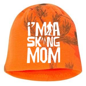 I'm A Skiing Mom Mother Skier Ski Gift Kati - Camo Knit Beanie