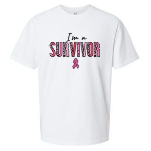 Im A Survivor Leopard Retro Breast Cancer Awareness Sueded Cloud Jersey T-Shirt