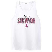 Im A Survivor Leopard Retro Breast Cancer Awareness PosiCharge Competitor Tank