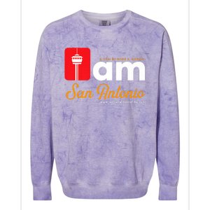 I Am San Antonio Premium Colorblast Crewneck Sweatshirt