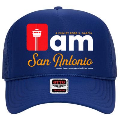 I Am San Antonio Premium High Crown Mesh Back Trucker Hat