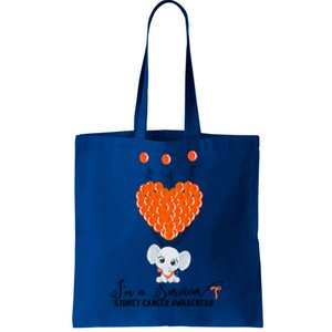 Im A Survivor Ney Cancer Awareness Elephant Heart Balloon Gift Tote Bag