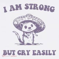 I Am Strong But Cry Easily Retro Performance Shirt