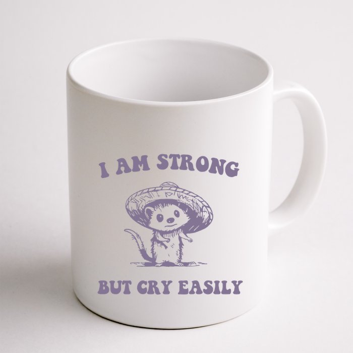 I Am Strong But Cry Easily Retro Mug