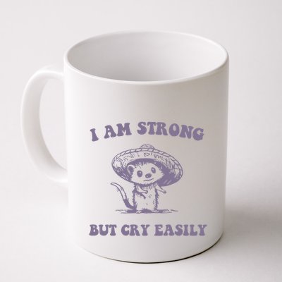 I Am Strong But Cry Easily Retro Mug