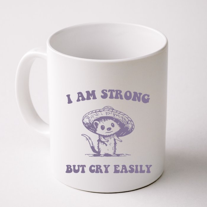 I Am Strong But Cry Easily Retro Mug