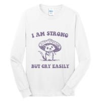 I Am Strong But Cry Easily Retro Tall Long Sleeve T-Shirt
