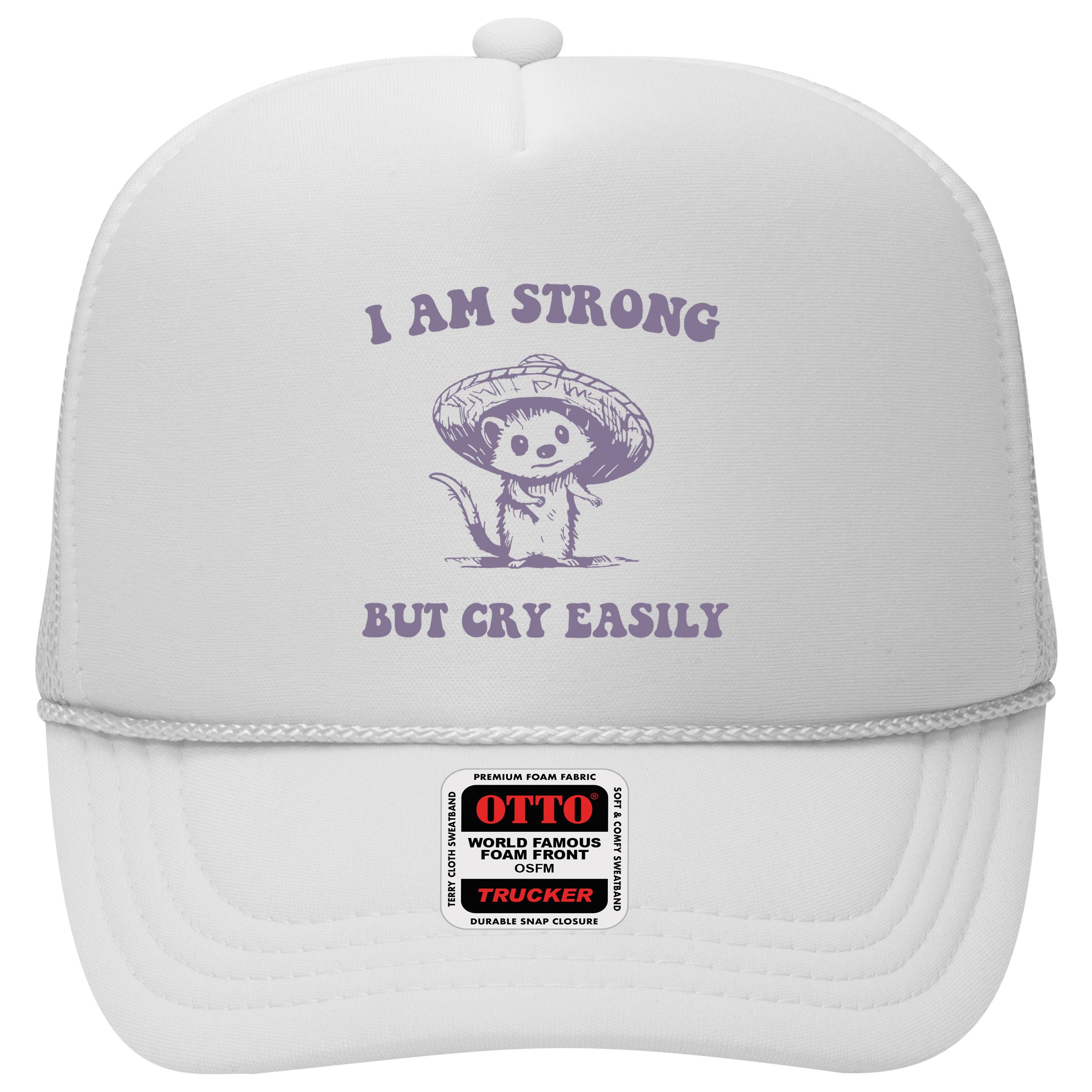 I Am Strong But Cry Easily Retro Hat